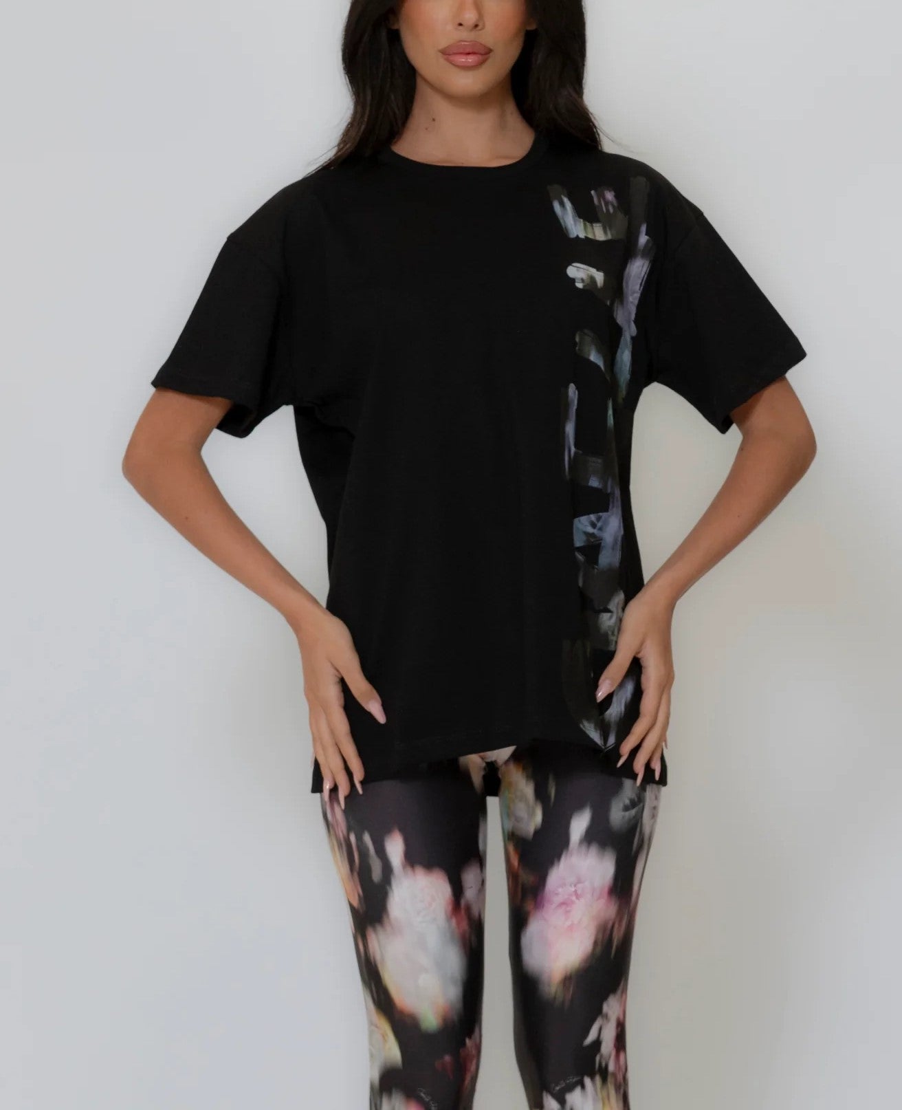 Gaelle donna t-shirt GAABW04375 - PTTS0037 - NE01 nero