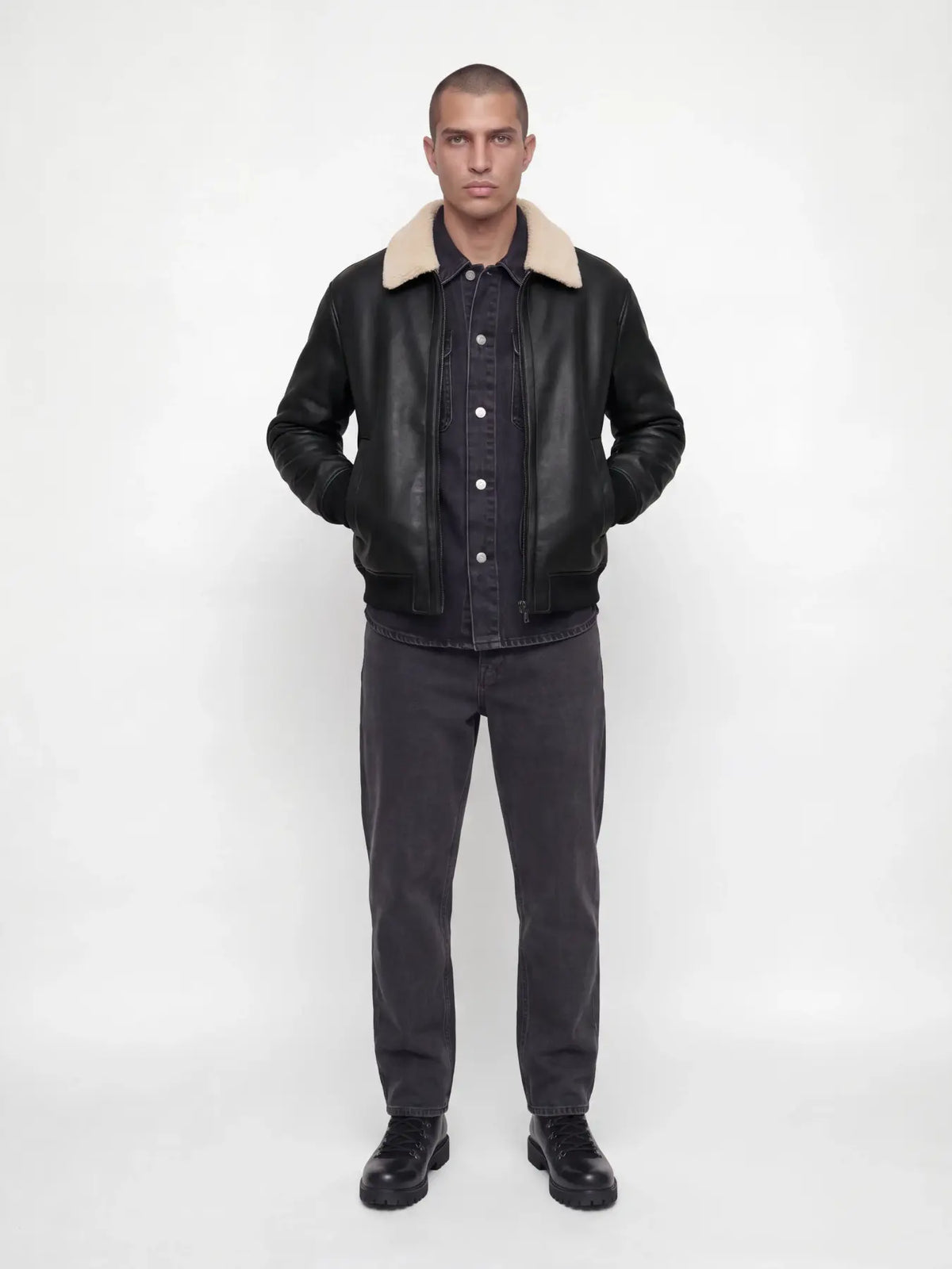 Jack & Jones giubbino BLULUKE 12282444  Black PU
