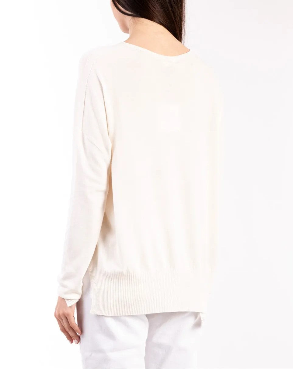 vicolo donna maglia 22003B Naturale