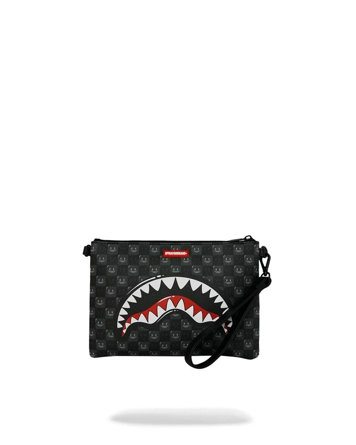 Sprayground pochette SIP WTF BUBBLY BLACK CHECK 9318