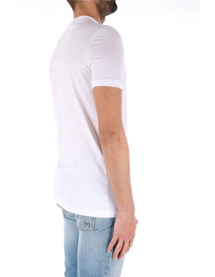 Dsquared Uomo T-shirt Logo Manica BI/GIALLO D9M204480