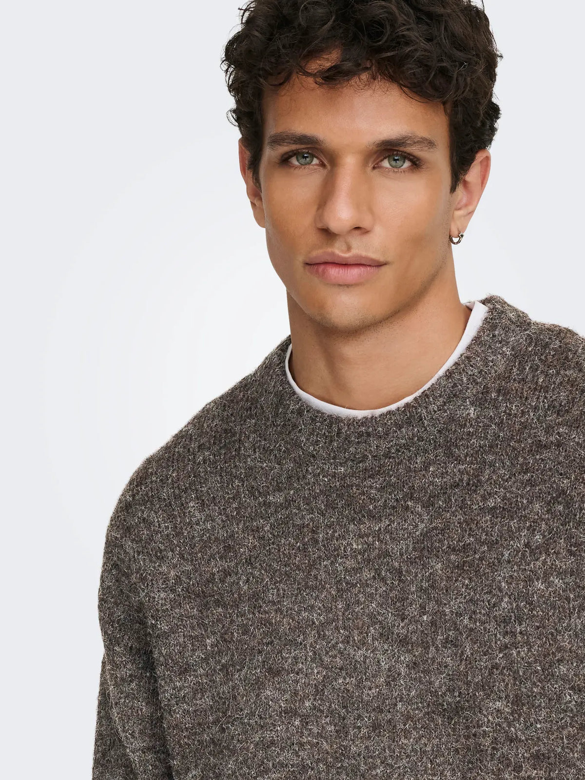 Only&Sons maglia HALE LS RLX CREW KNIT 22037584 Demitasse