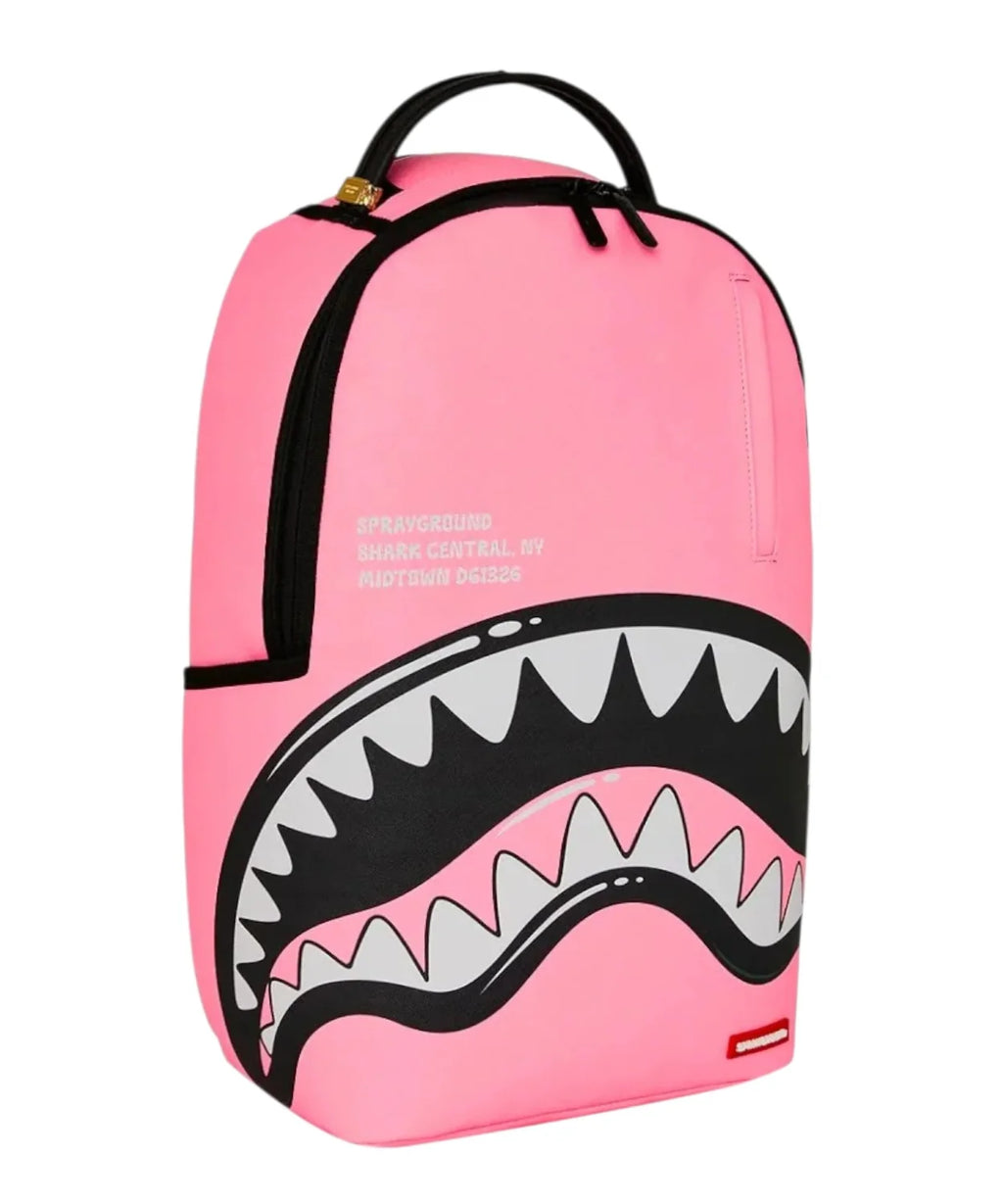 Sprayground zaino SHARK CENTRAL PINK EMBROIDERED 9630