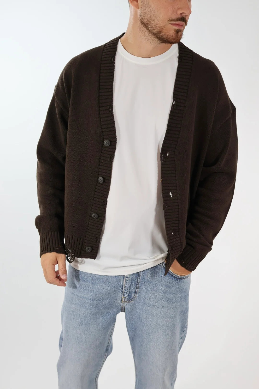 Only&Sons cardigan TUNE DS CROP 22039814 Coffee