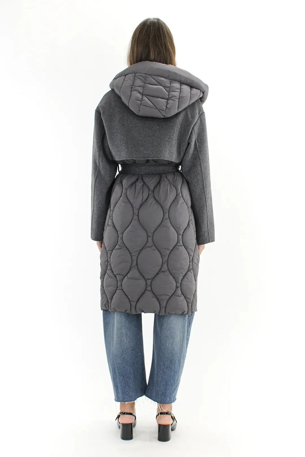 Vicolo donna cappotto TF0028 ASFALTO