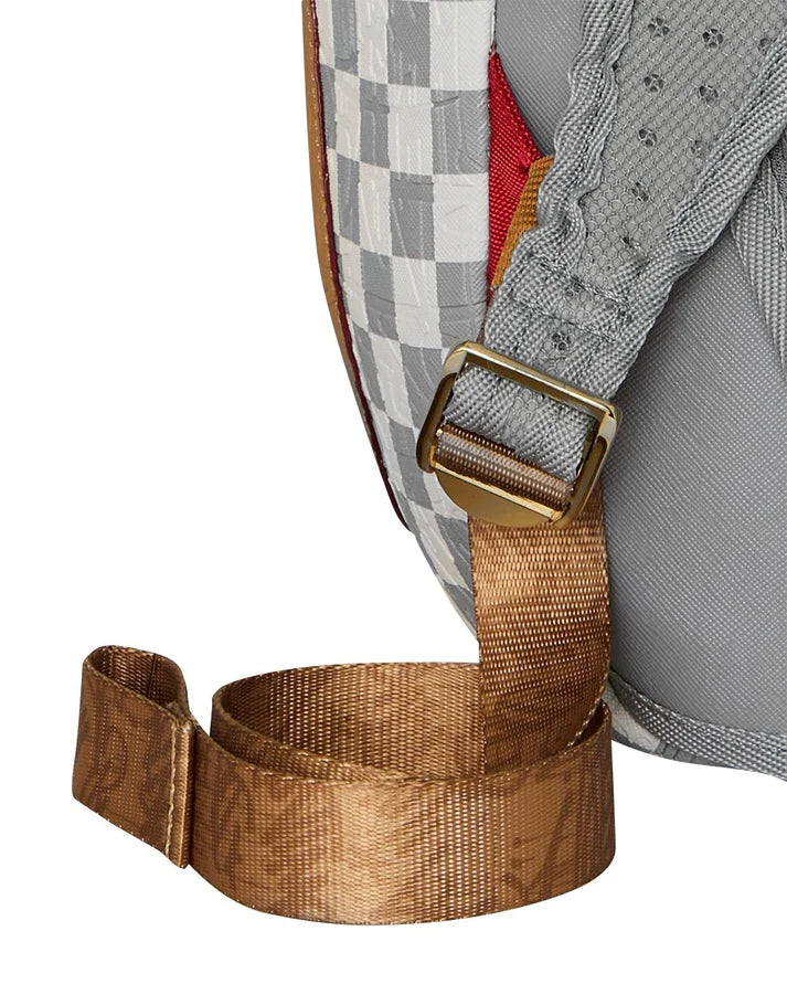 Sprayground zaino EMBOSSED CREAM CHECK B8593