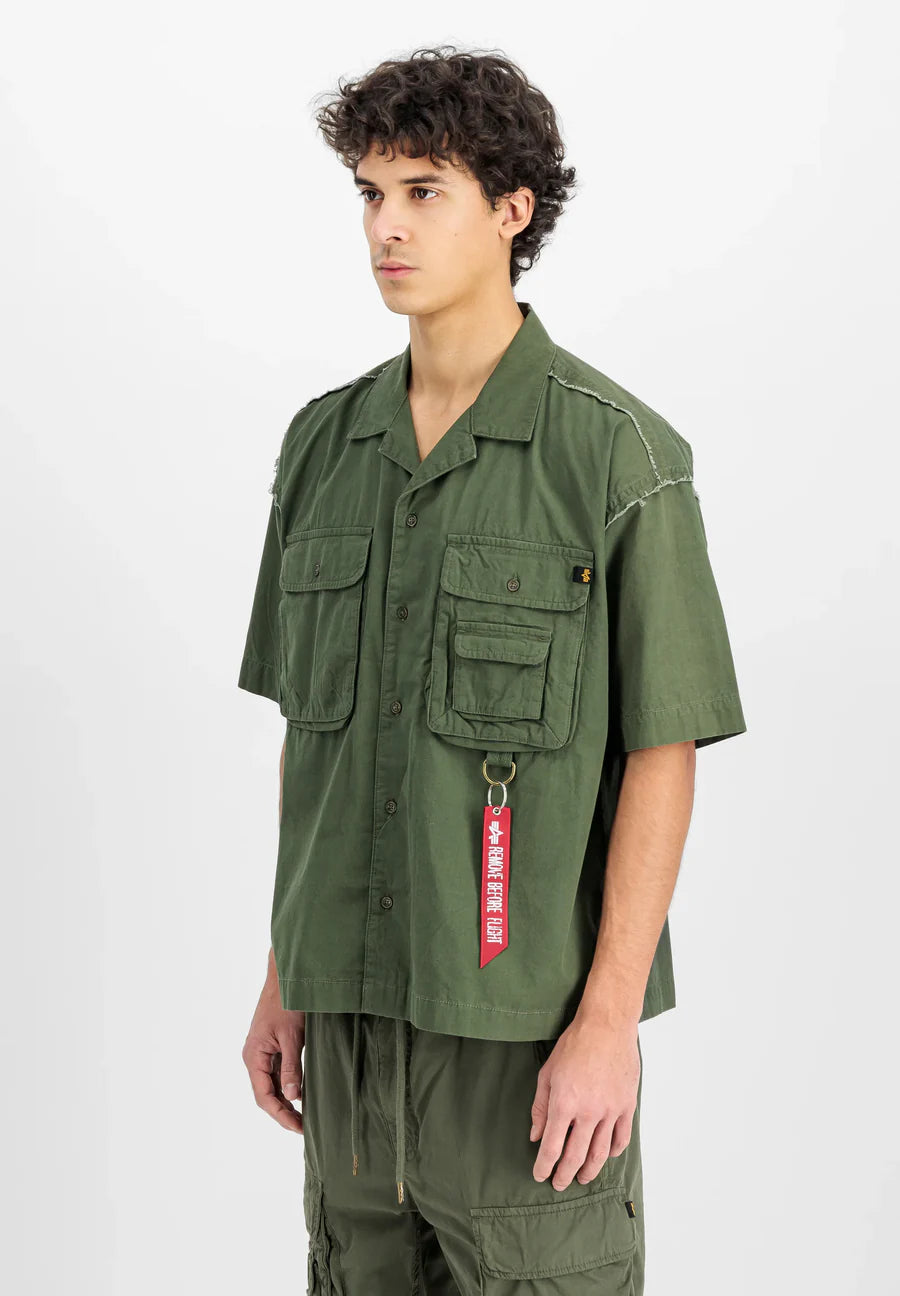 Alpha Industries uomo camicia Aloha Safari X156138 13