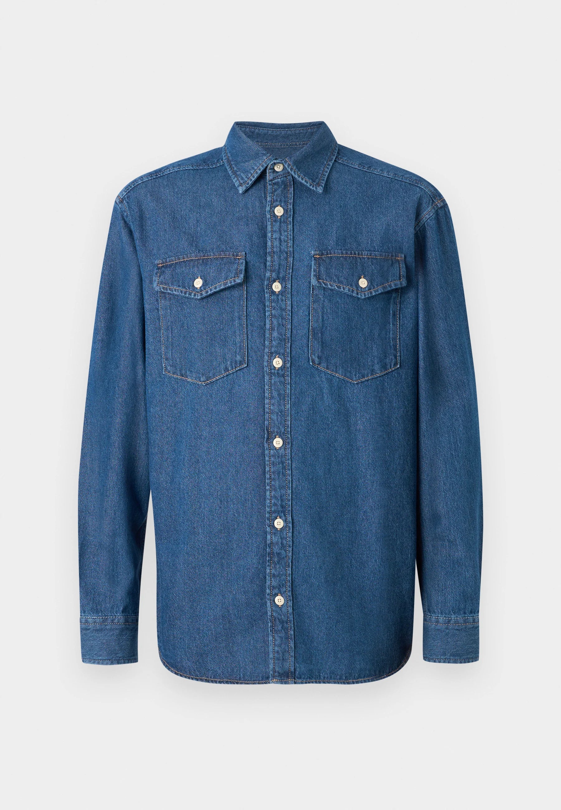 Jack & Jones uomo camicia Walter 12282682 Blue Denim