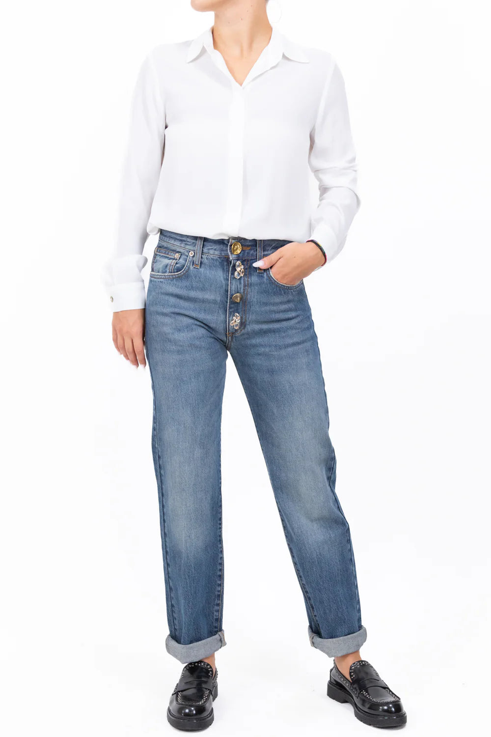 Vicolo donna jeans DS0059 Denim Blu