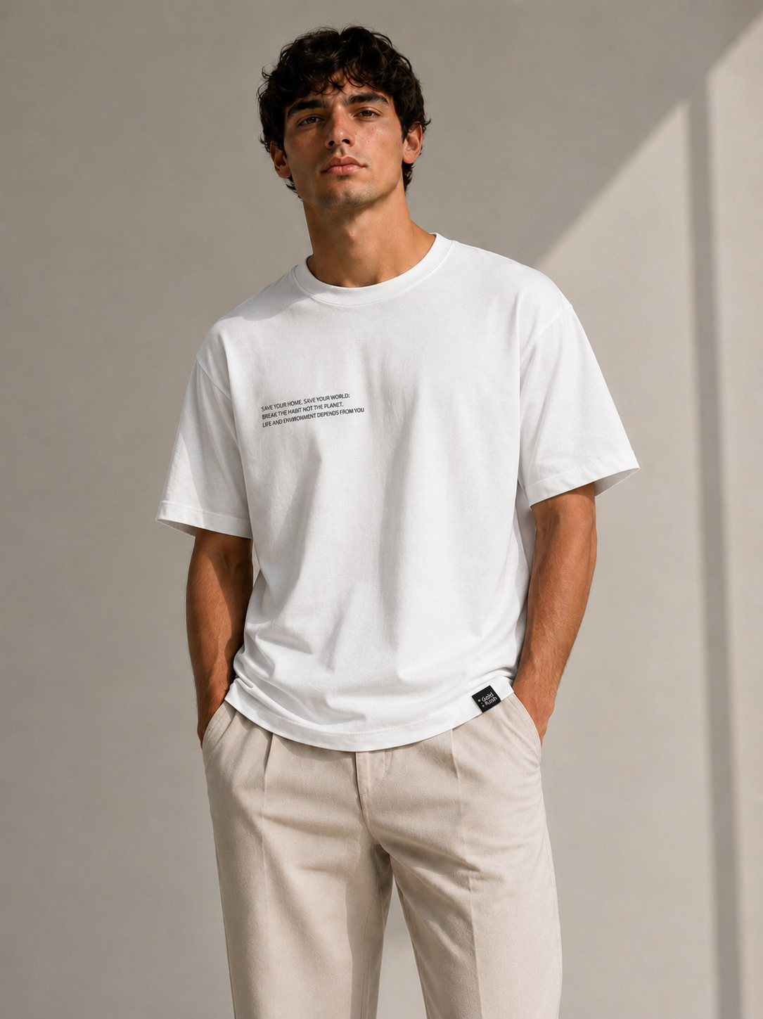 Gold Rush uomo t-shirt Basic Stampa M1ESS56