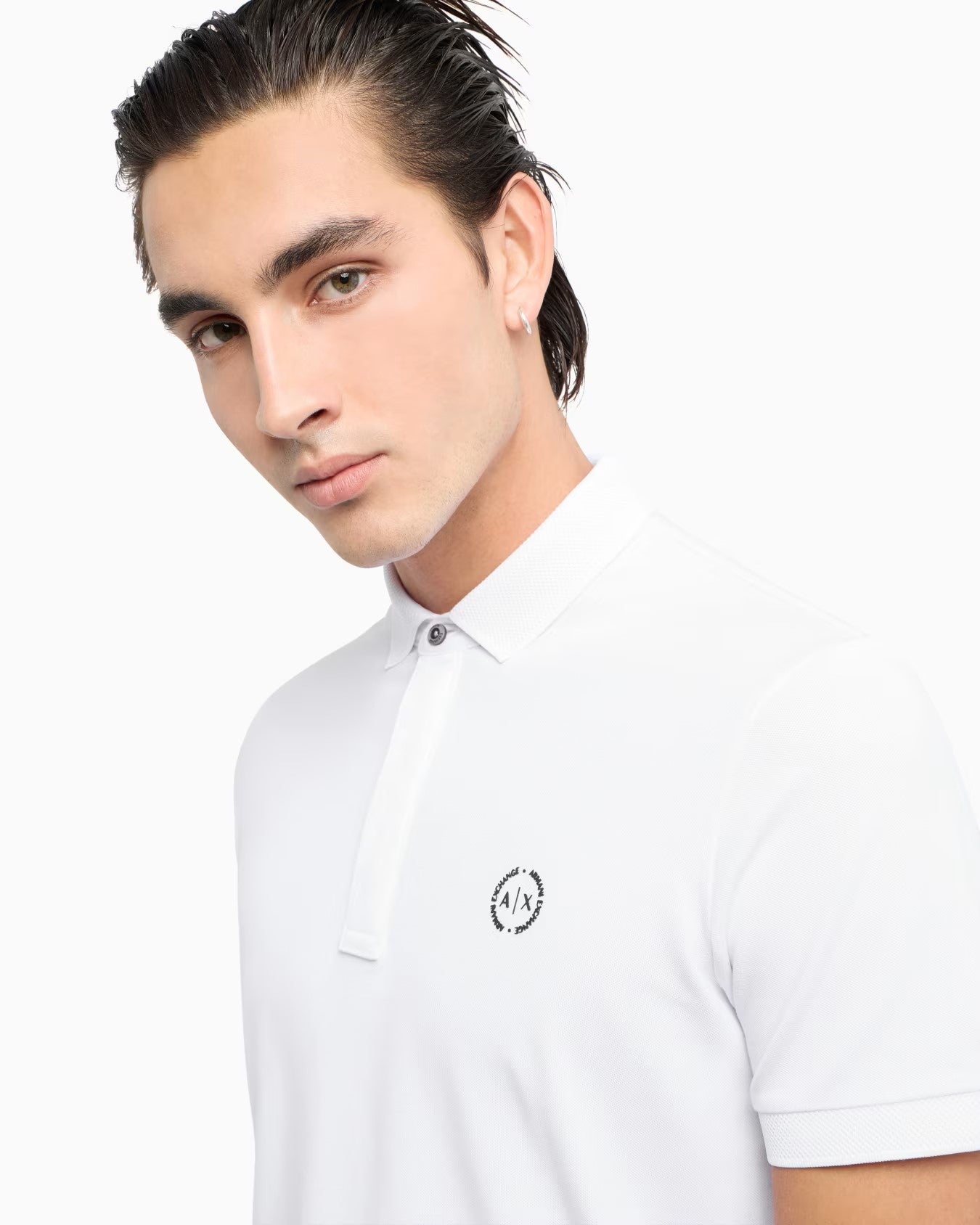 Armani Exchange uomo polo 8NZF91 ZJ81Z 1100 Bianco