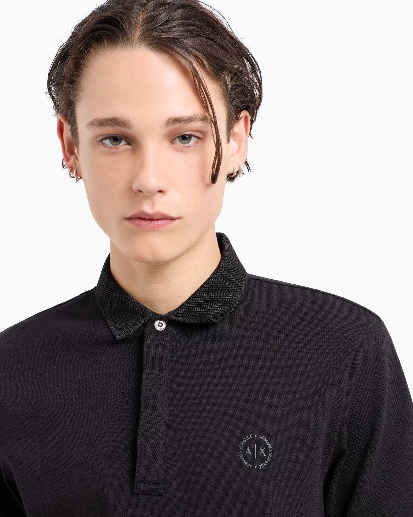 Armani Exchange uomo polo 8NZF91 ZJ81Z 1200 Nero
