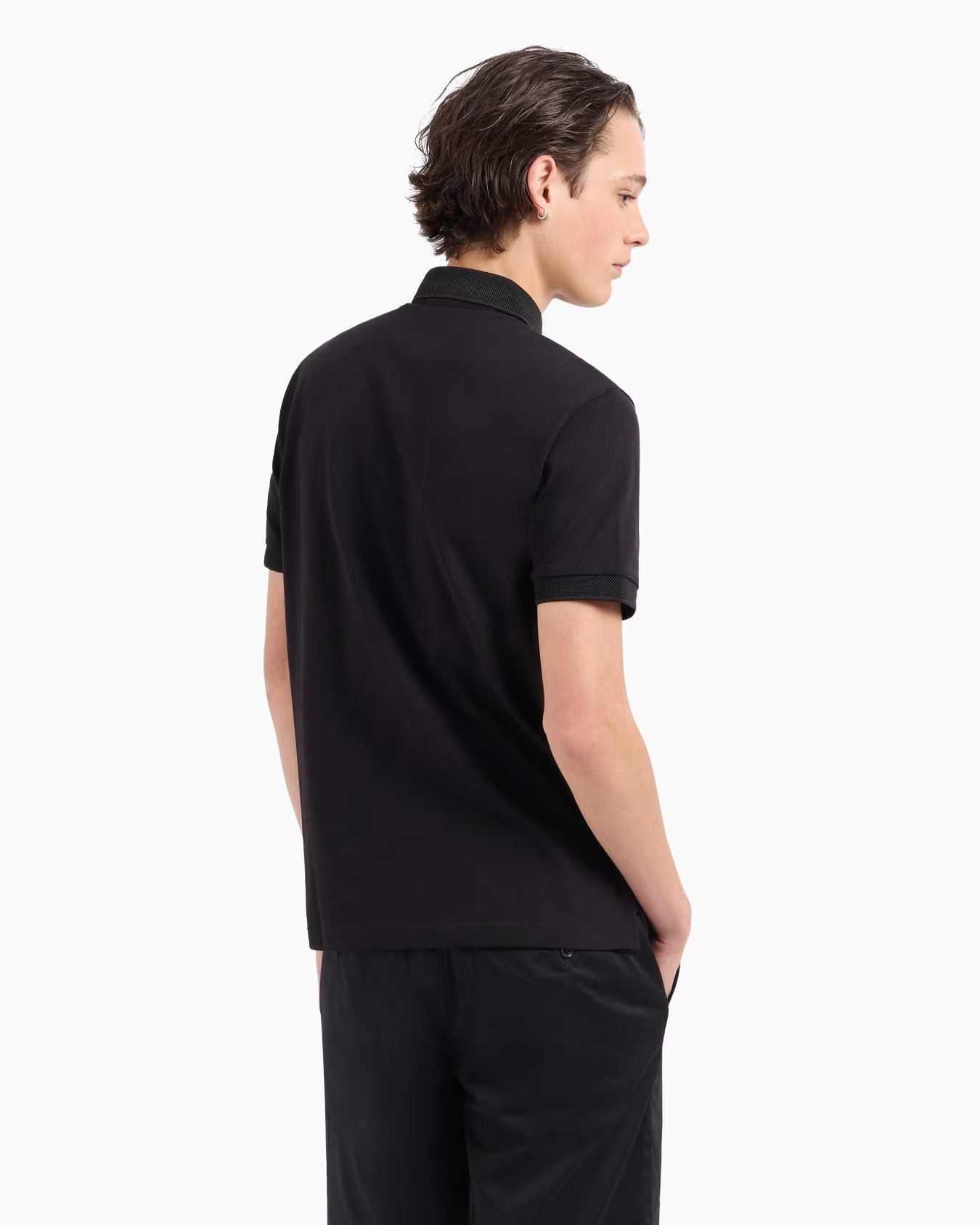 Armani Exchange uomo polo 8NZF91 ZJ81Z 1200 Nero