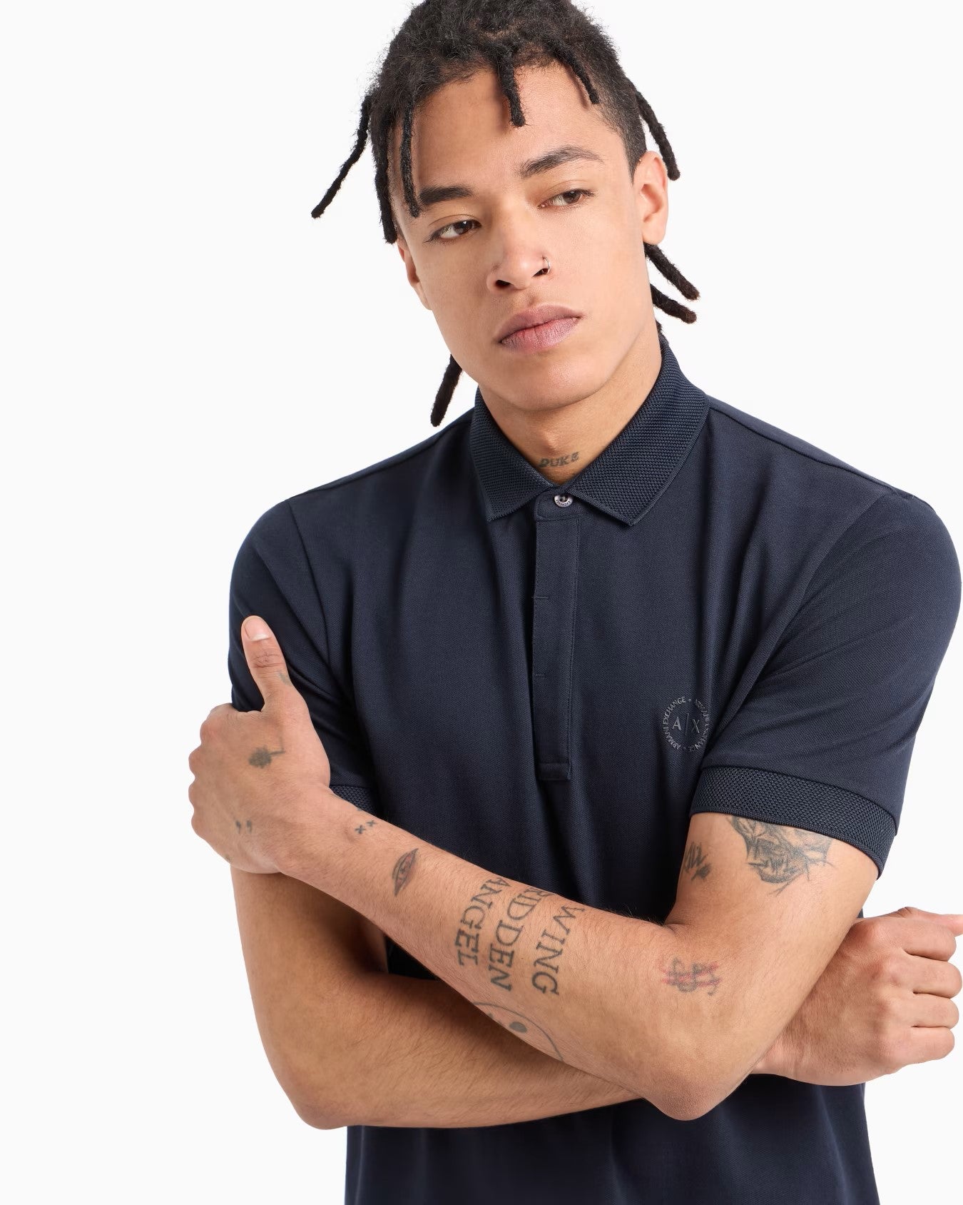Armani Exchange uomo polo 8NZF91 ZJ81Z 1510 Blu