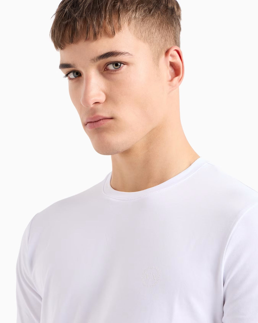 Armani Exchange uomo t-shirt 8NZT84 Z8M9Z 1100 Bianco