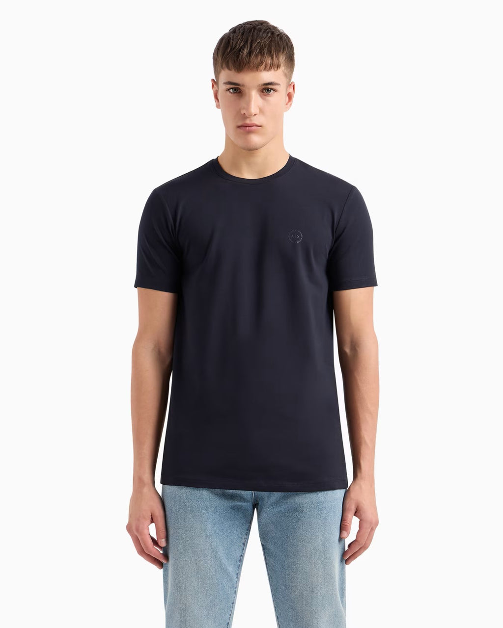 Armani Exchange uomo t-shirt 8NZT84 Z8M9Z 1510 Blu Navy