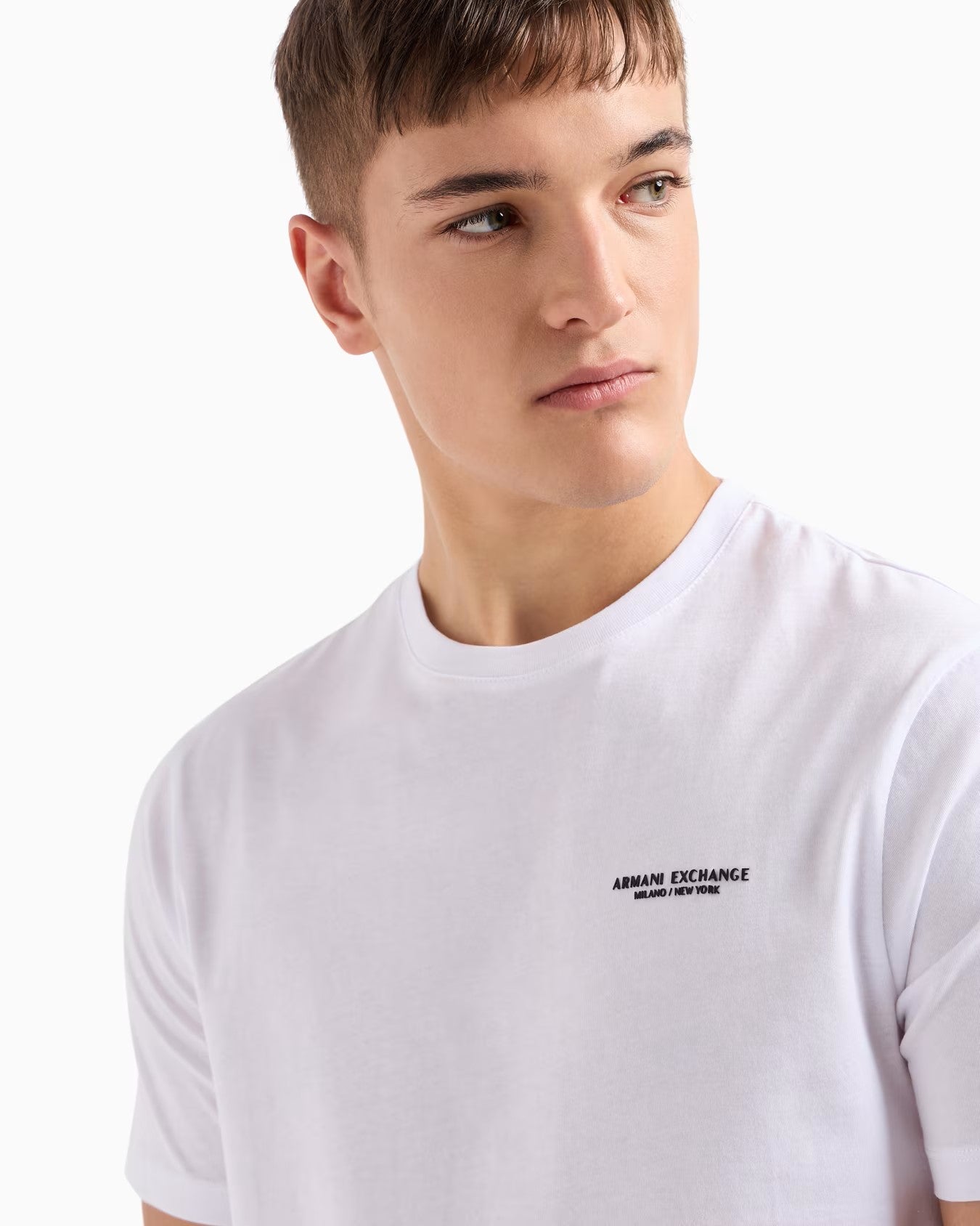 Armani Exchange uomo t-shirt 8NZT91 Z8H4Z 100 Bianco