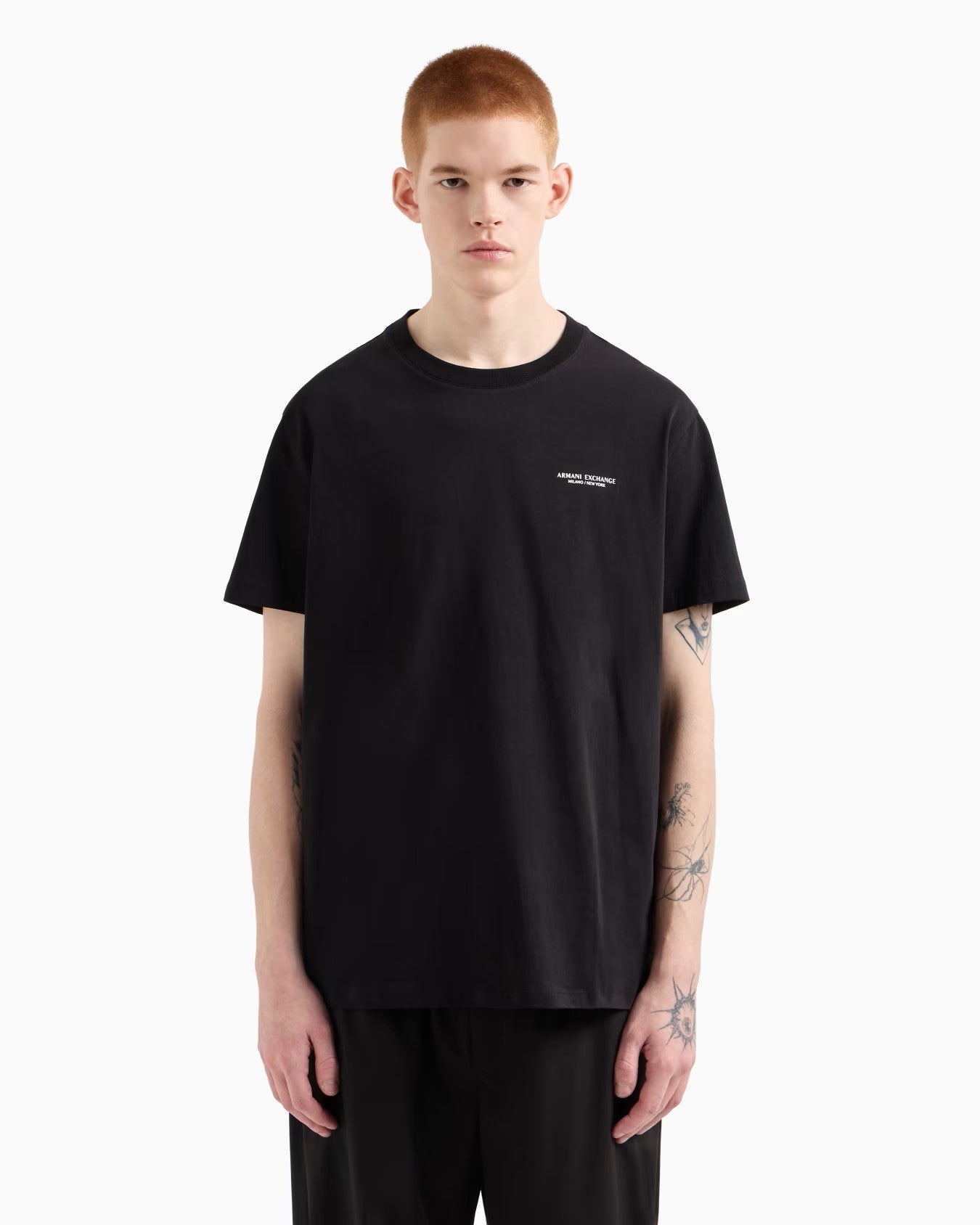 Armani Exchange uomo t-shirt 8NZT91 Z8H4Z 1200 Nero