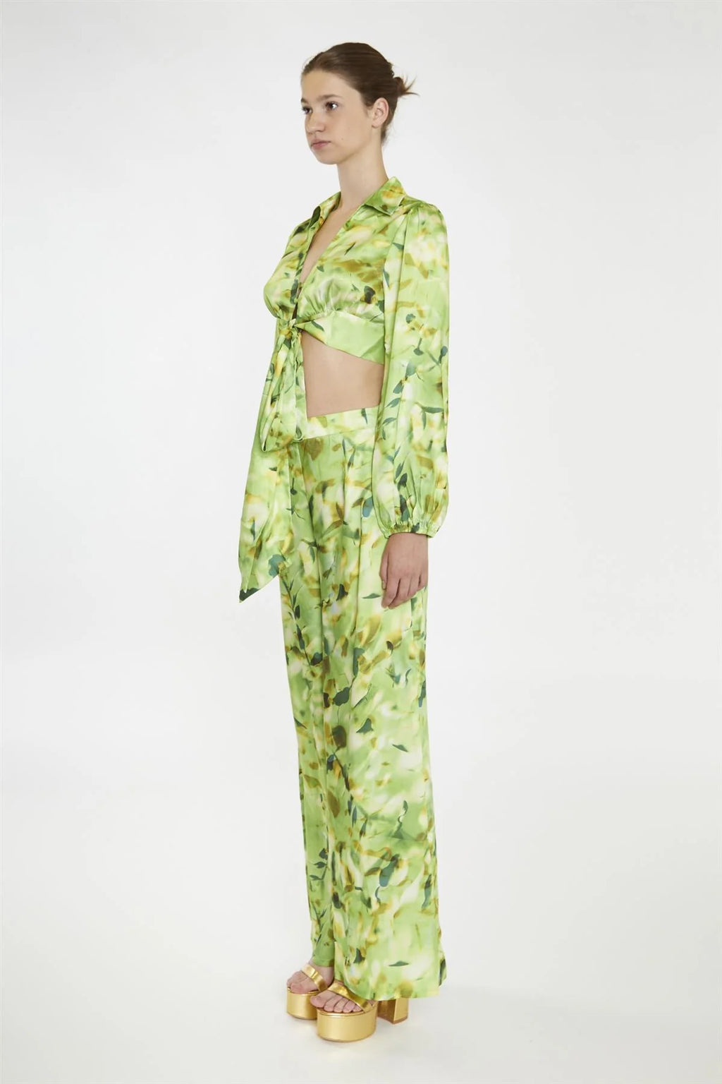 Glamorous donna pantalone AC2413 green multi blur