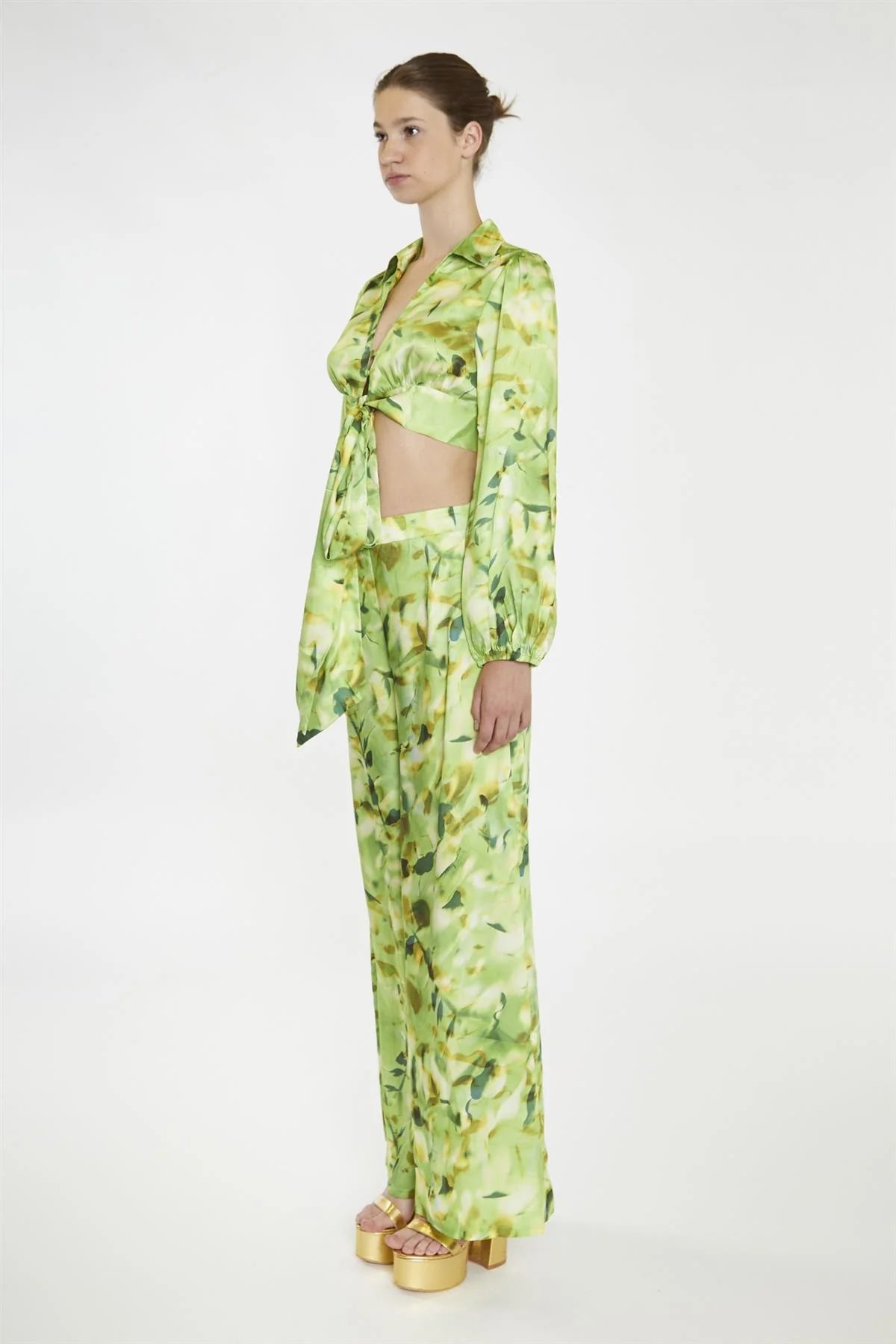 Glamorous donna pantalone AC2413 green multi blur