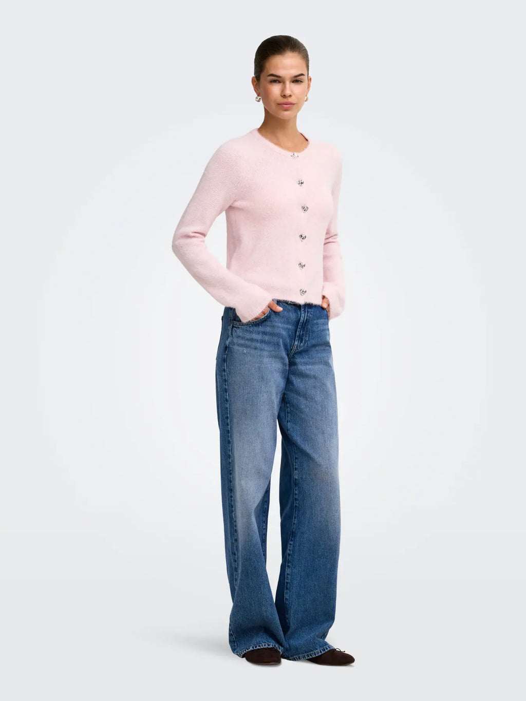 Only cardigan KERRY 15374812 Pale Lilac