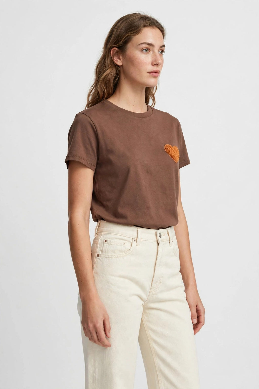 Gold Rush t-shirt RICAMO SPUGNA CUORE T-HEART