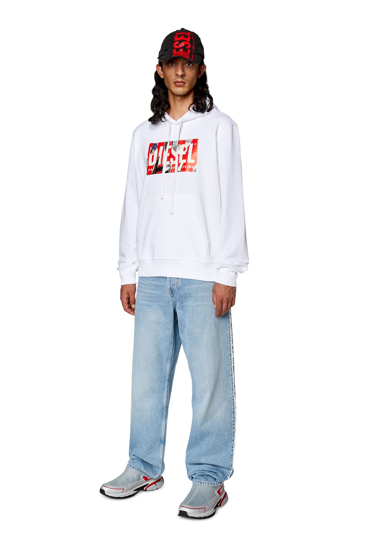 Diesel uomo felpa s-ginn-hood-l4 A12531-0JFAV 100