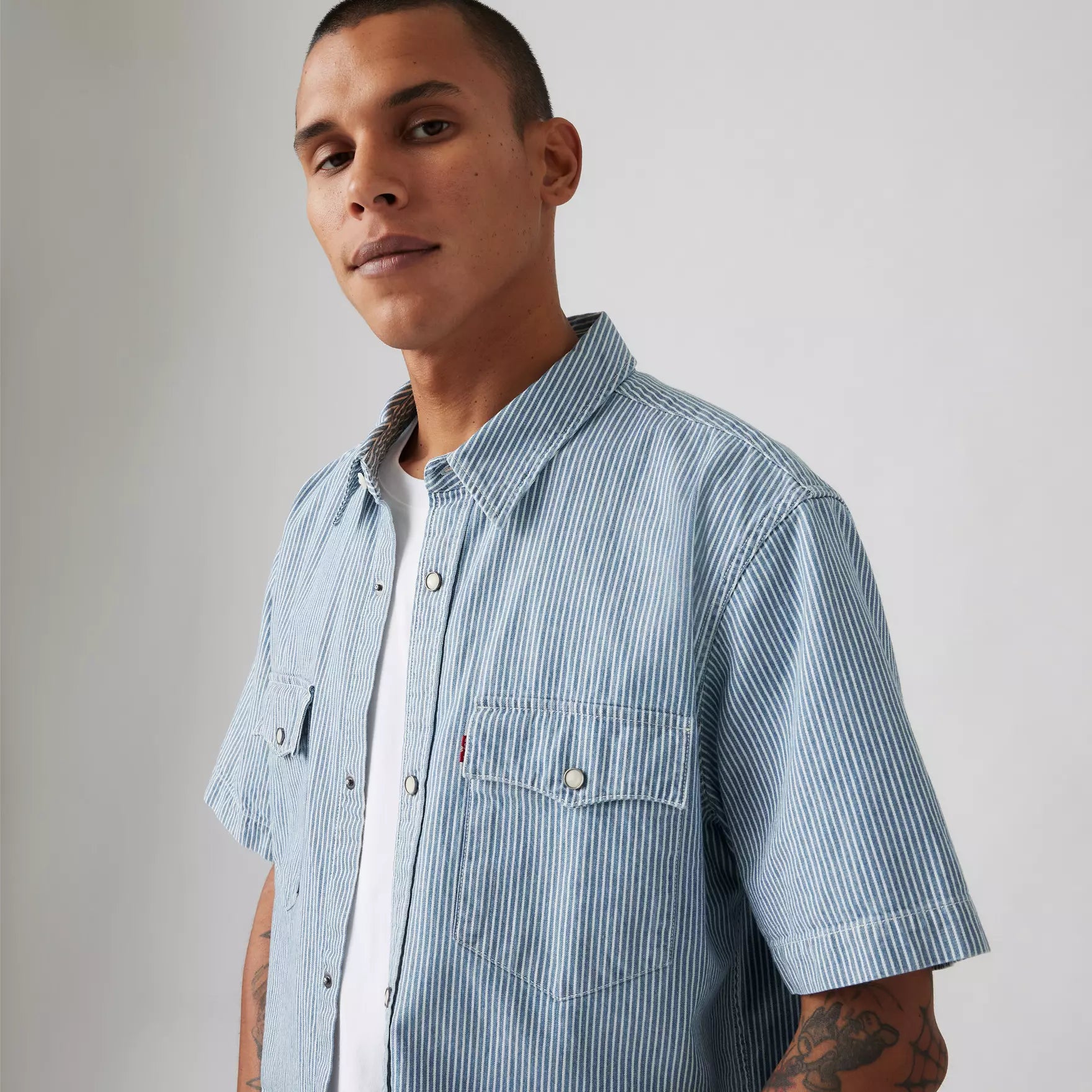 Levi's uomo camicia Relaxed Fit western A5722-0032