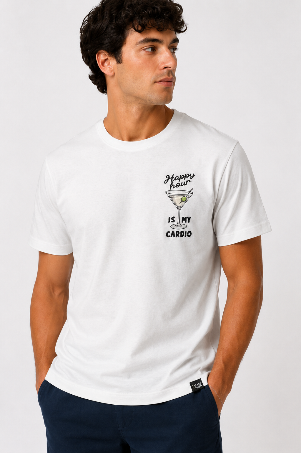 Gold Rush uomo t-shirt Stampa\Ricamo M1HAPPY06