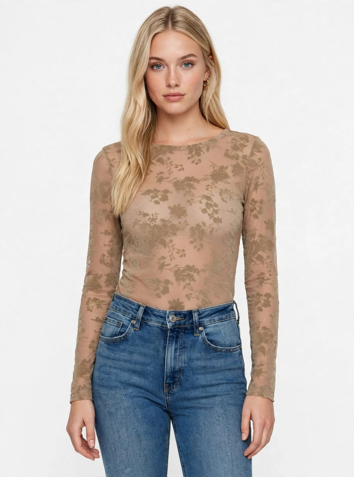 Gold Rush maglia TULLE FLOCK W1AMETISTA06