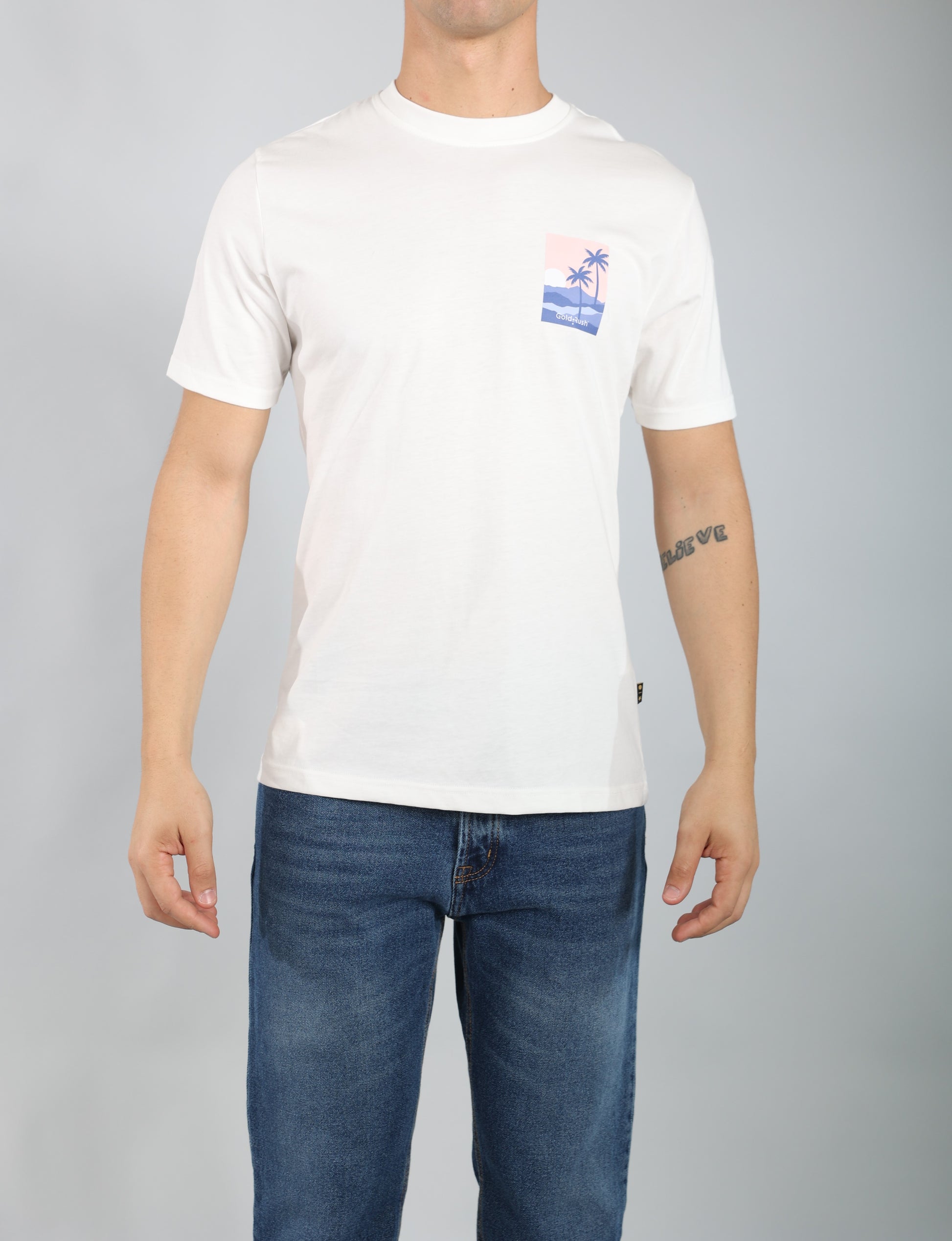 Gold rush uomo t-shirt RIFLESSO/GB