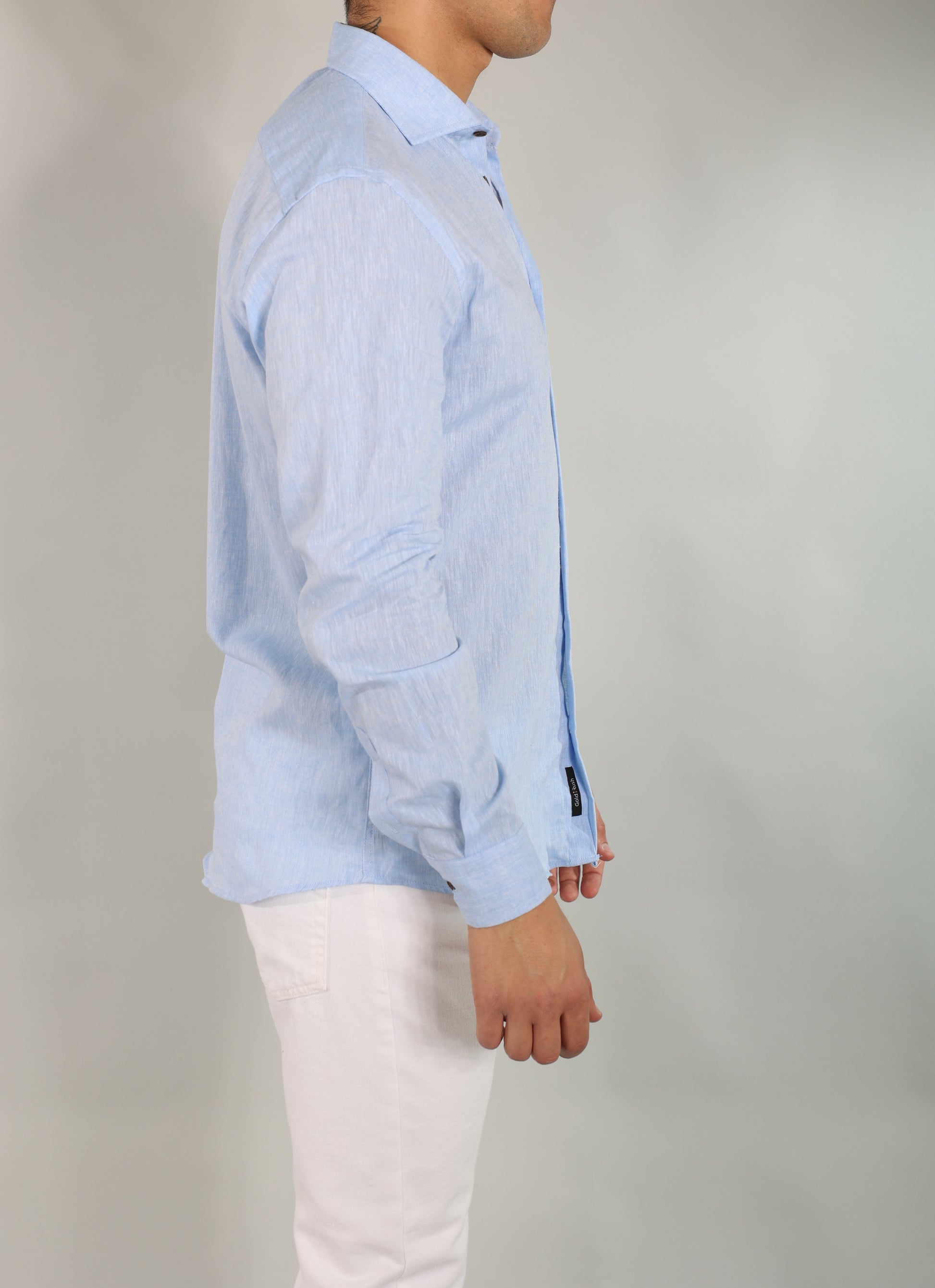 Gold Rush uomo camicia LINOFRANCIASC/42 cielo