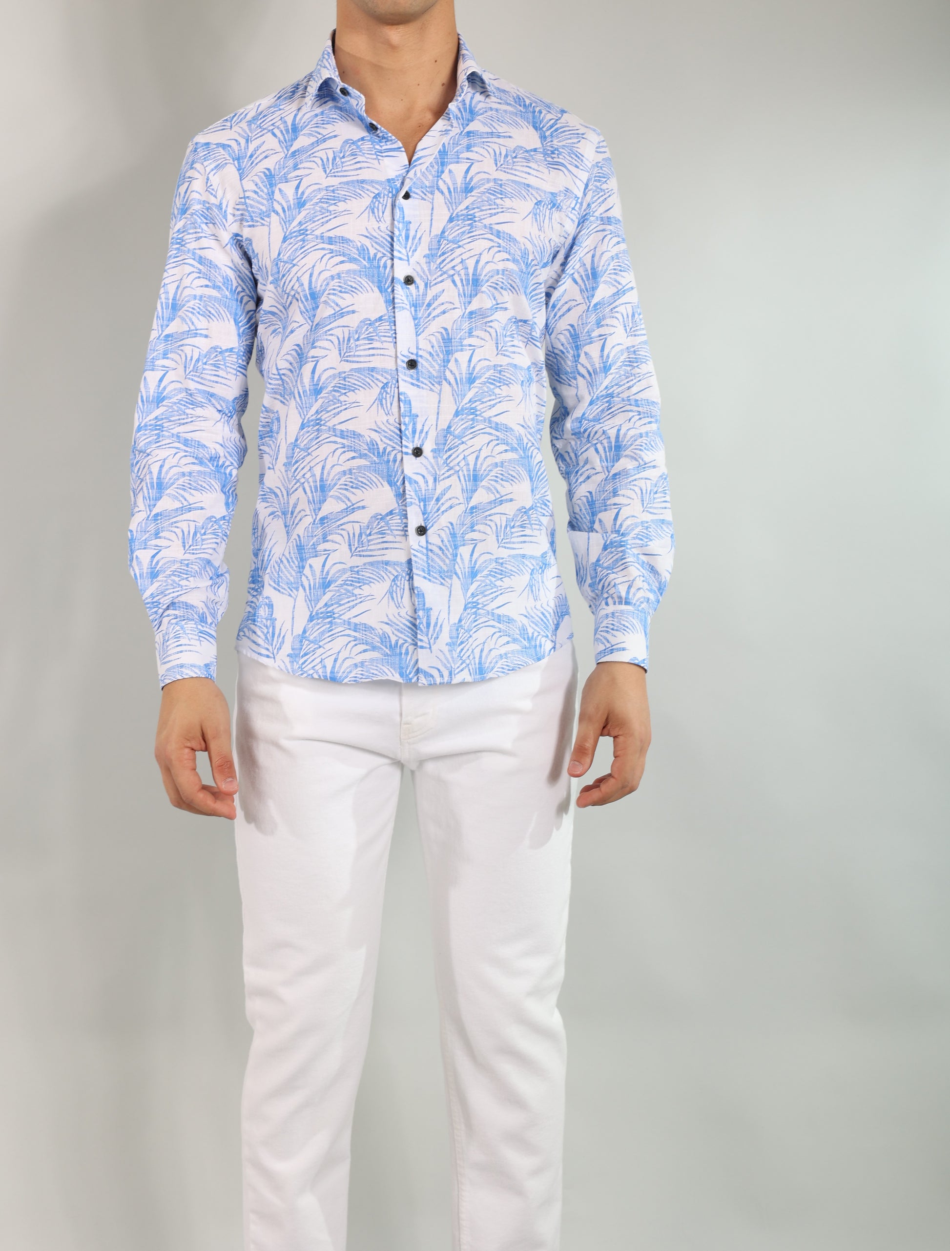 Gold Rush uomo camicia STAMPALINOSC/45 blu
