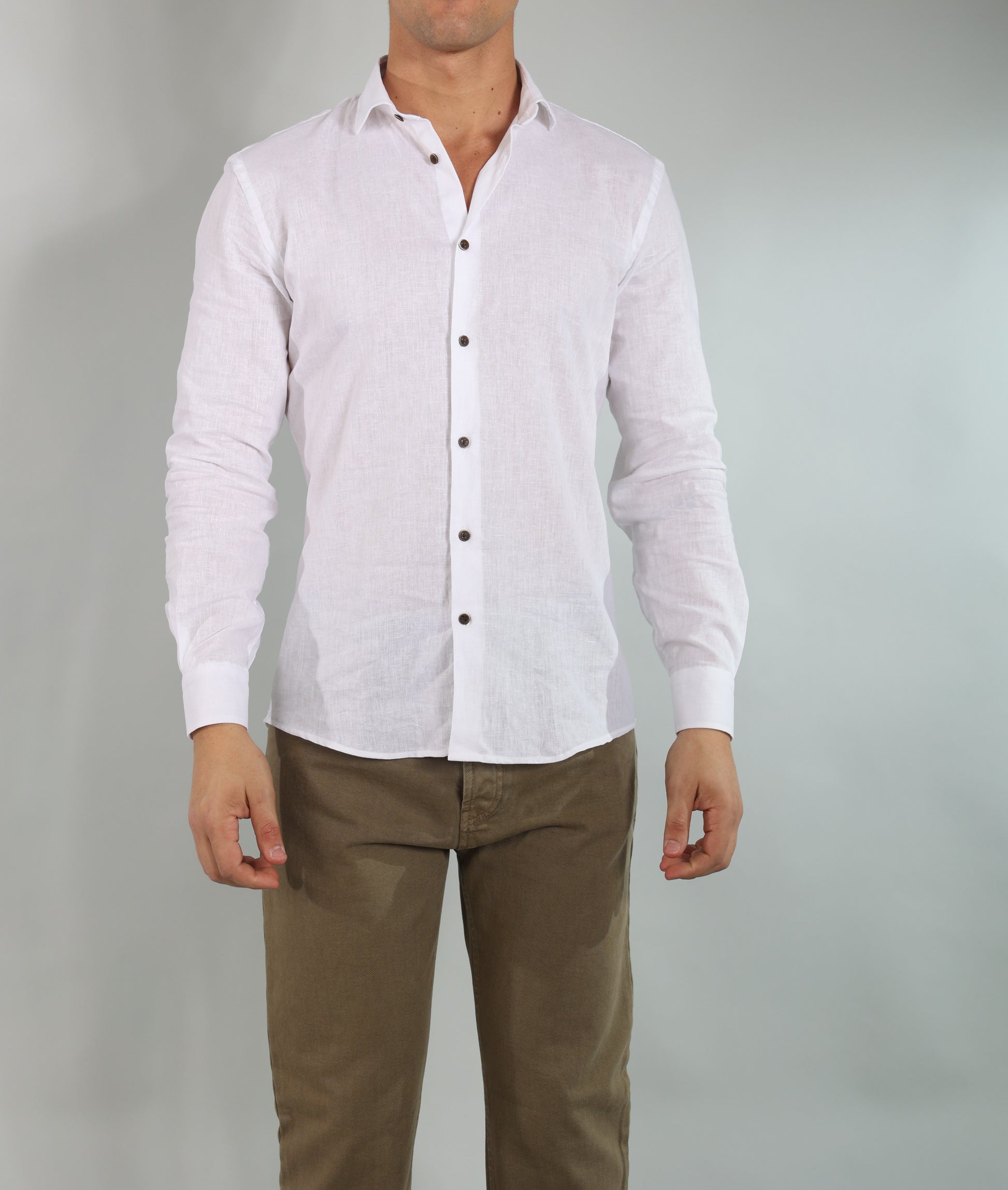 Gold Rush uomo camicia LINOFRANCIASC/42 bianco