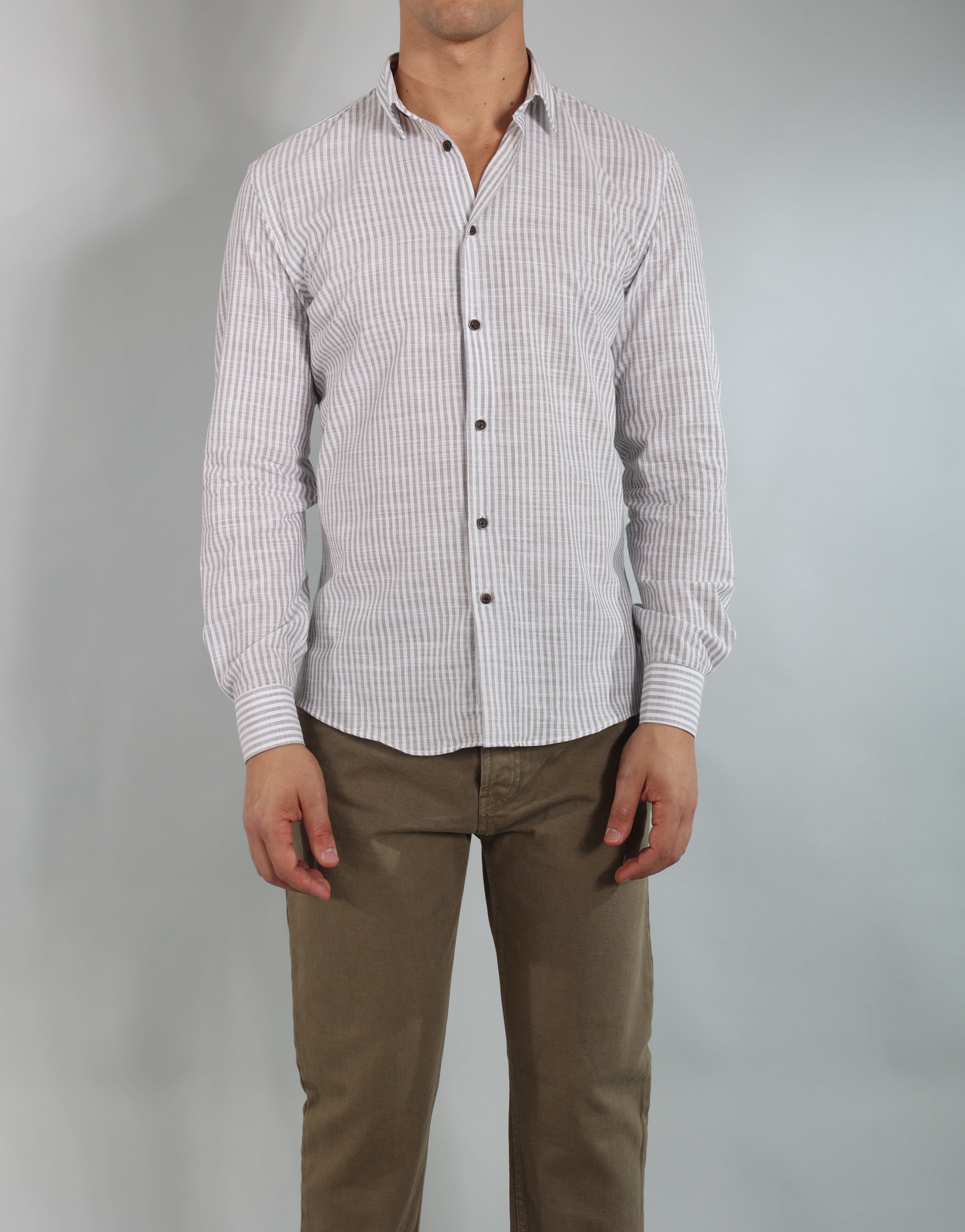 Gold Rush uomo camicia RIGATOLINOSC/46 beige