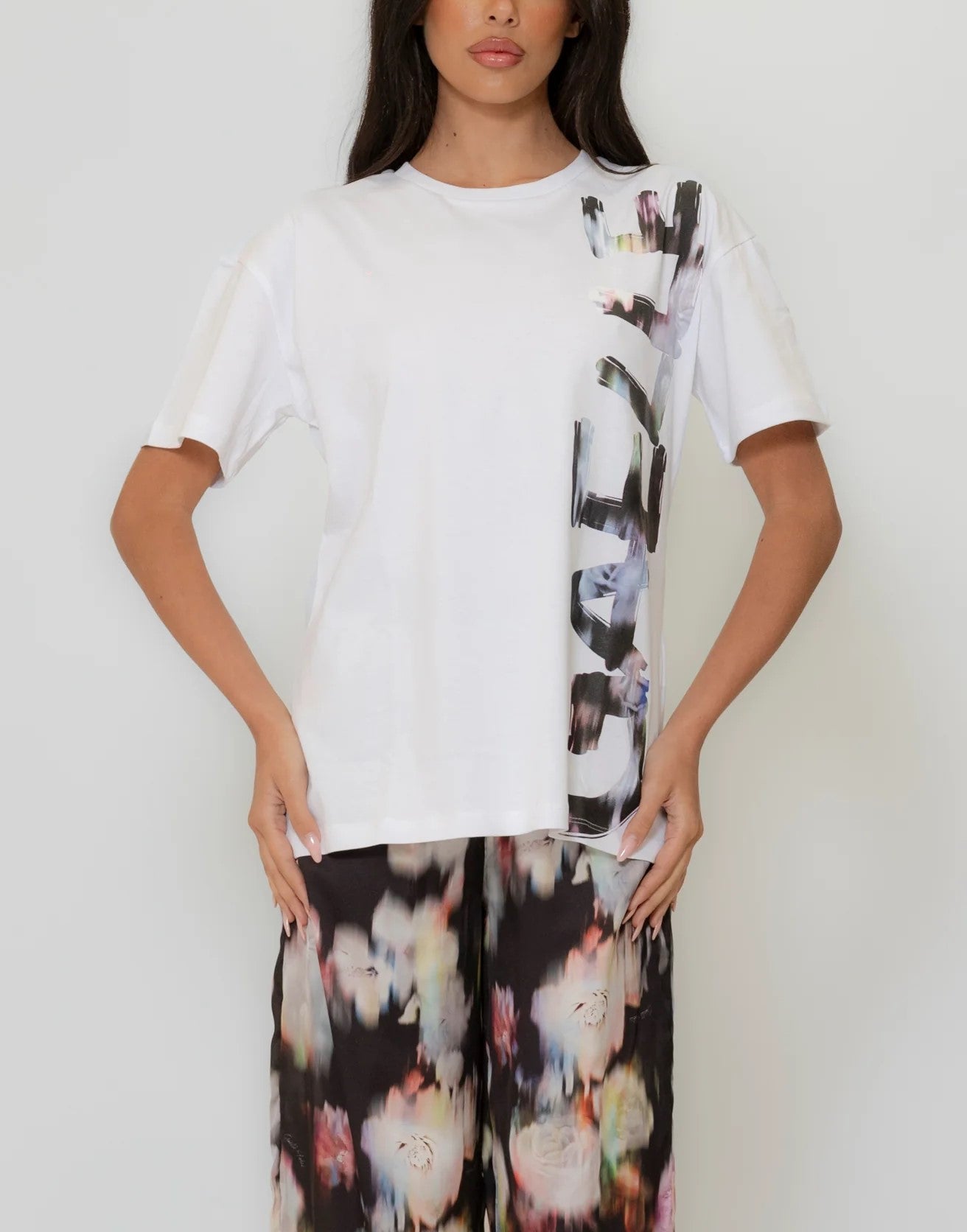 Gaelle donna t-shirt GAABW04375 - PTTS0037 - BI0 bianco