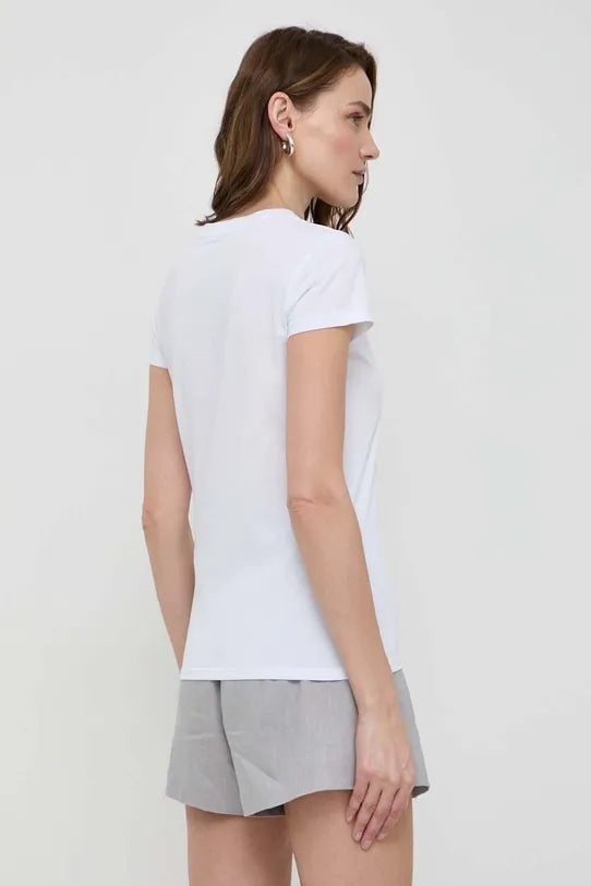 Armani Exchange donna t-shirt 8NYTDL YJ73Z 6110 Bianco