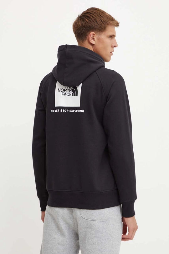 the north face uomo felpa raglan redbox  NF0A89F9KY41  balck white