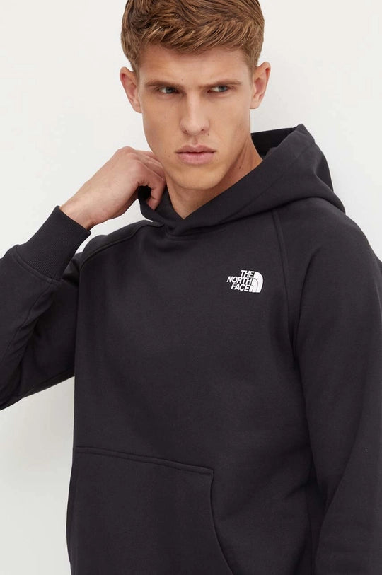 the north face uomo felpa raglan redbox  NF0A89F9KY41  balck white