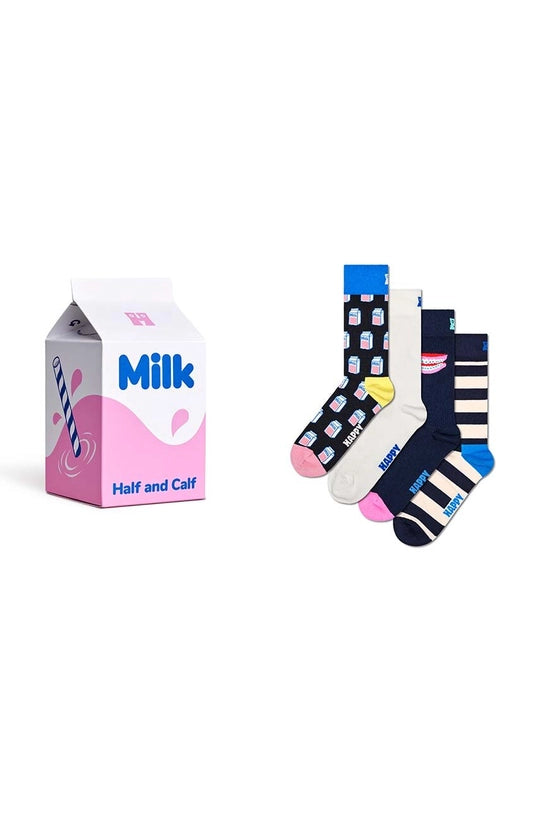 Happy Socks calzini 4-Pack Milk Carton Gift Set
