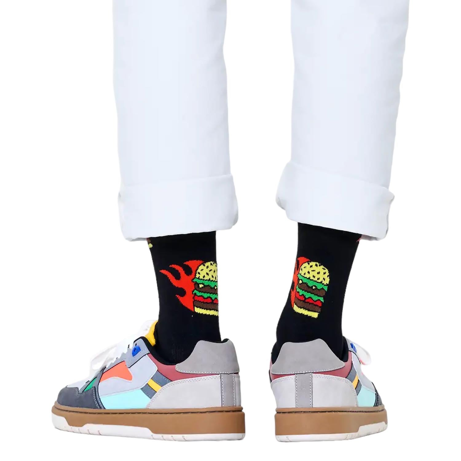 Happy Socks calzini Flaming Burger 87US0000658