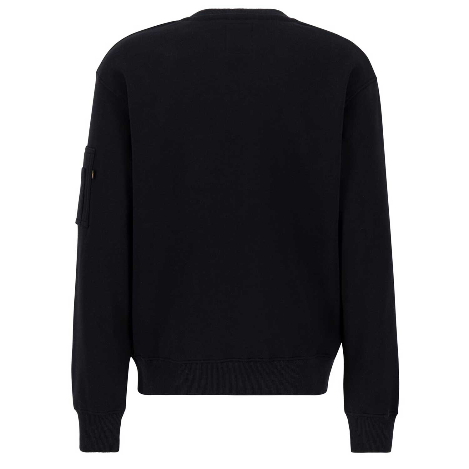 alpha industries uomo felpa satin logo 148311AI 03 Nero