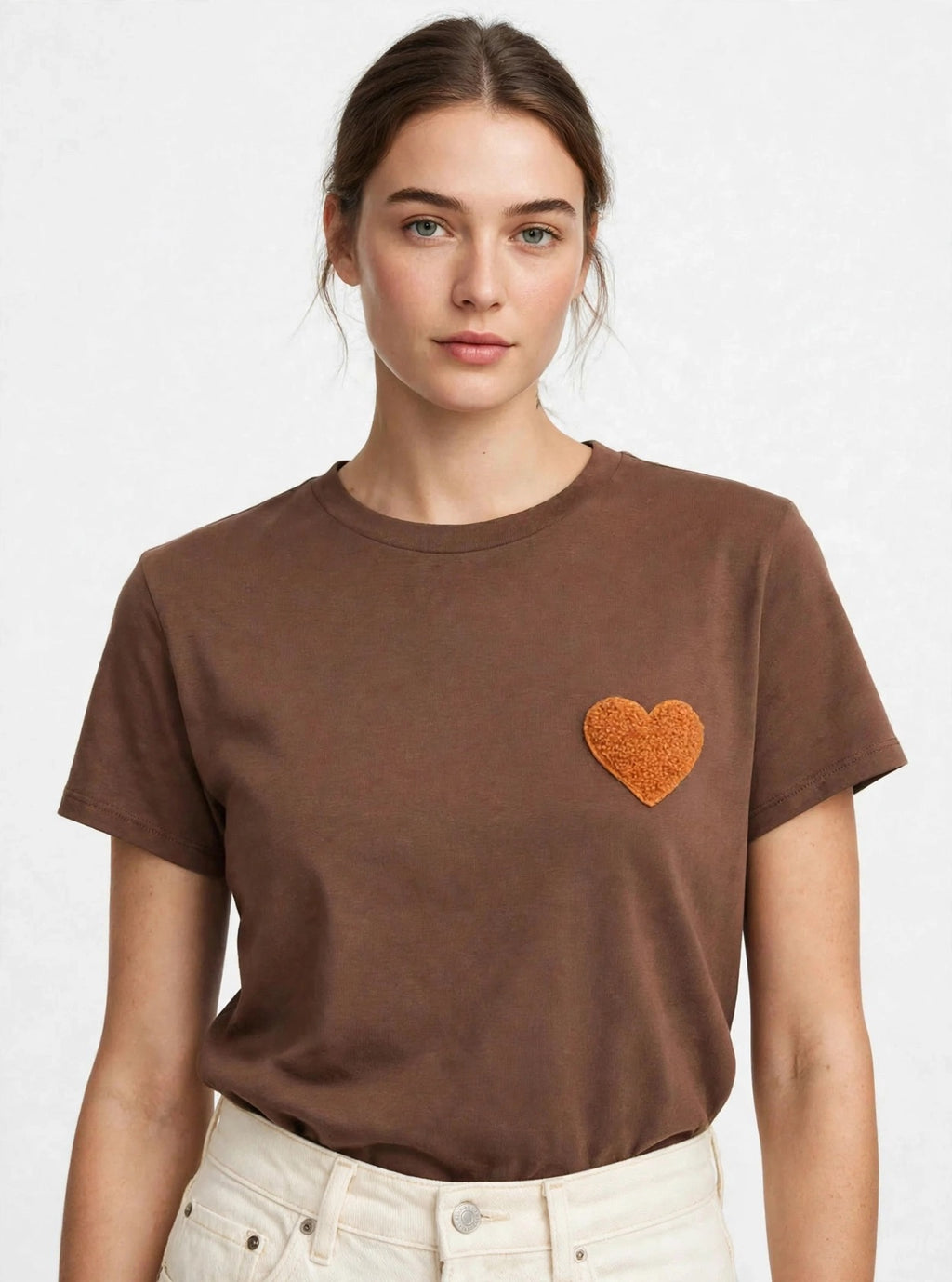 Gold Rush t-shirt RICAMO SPUGNA CUORE T-HEART