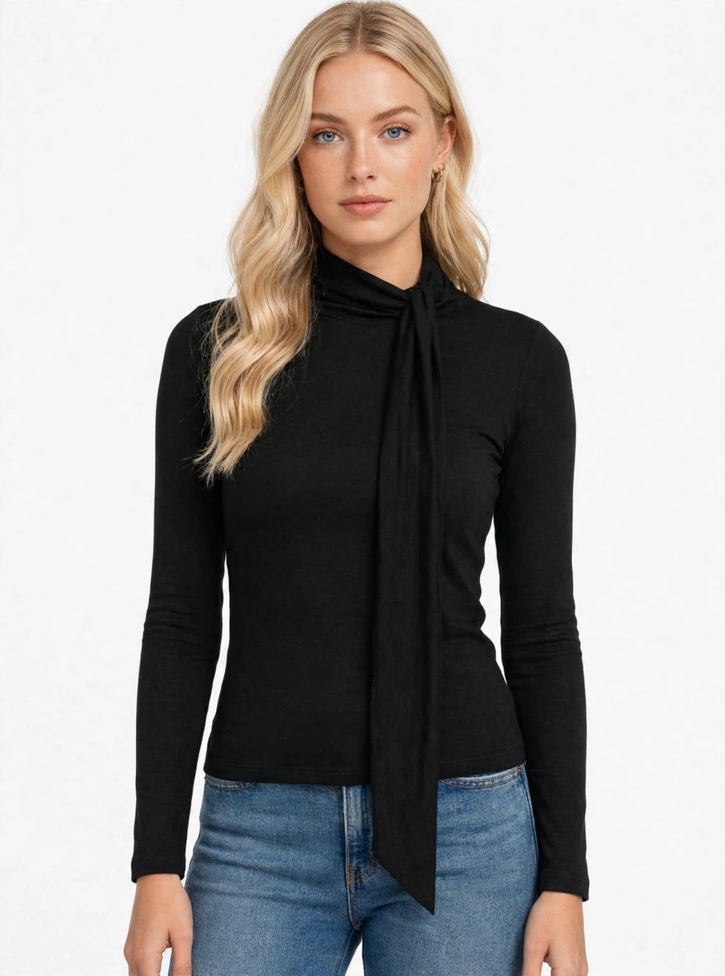 Gold Rush maglia SCIARPA OV341 Nero