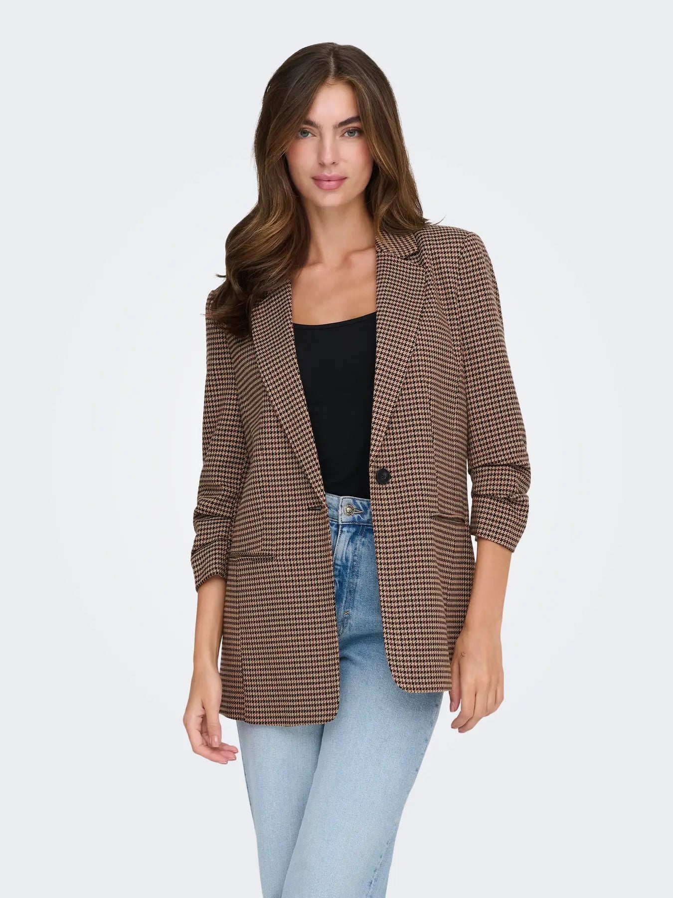 Only donna Blazer Lettie Life 3/4 15353566 Chocolate