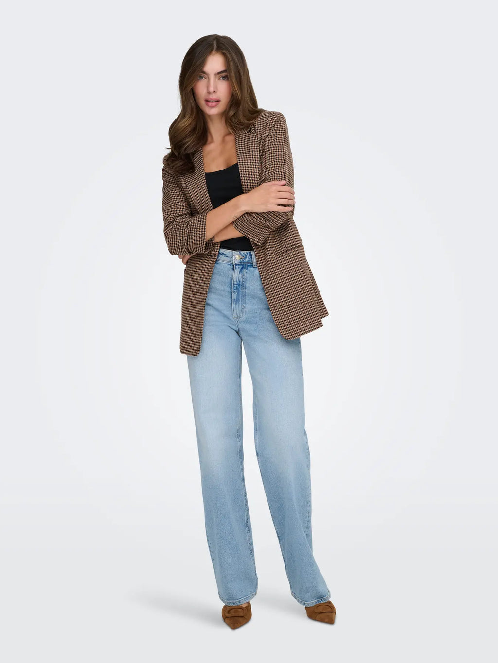 Only donna Blazer Lettie Life 3/4 15353566 Chocolate