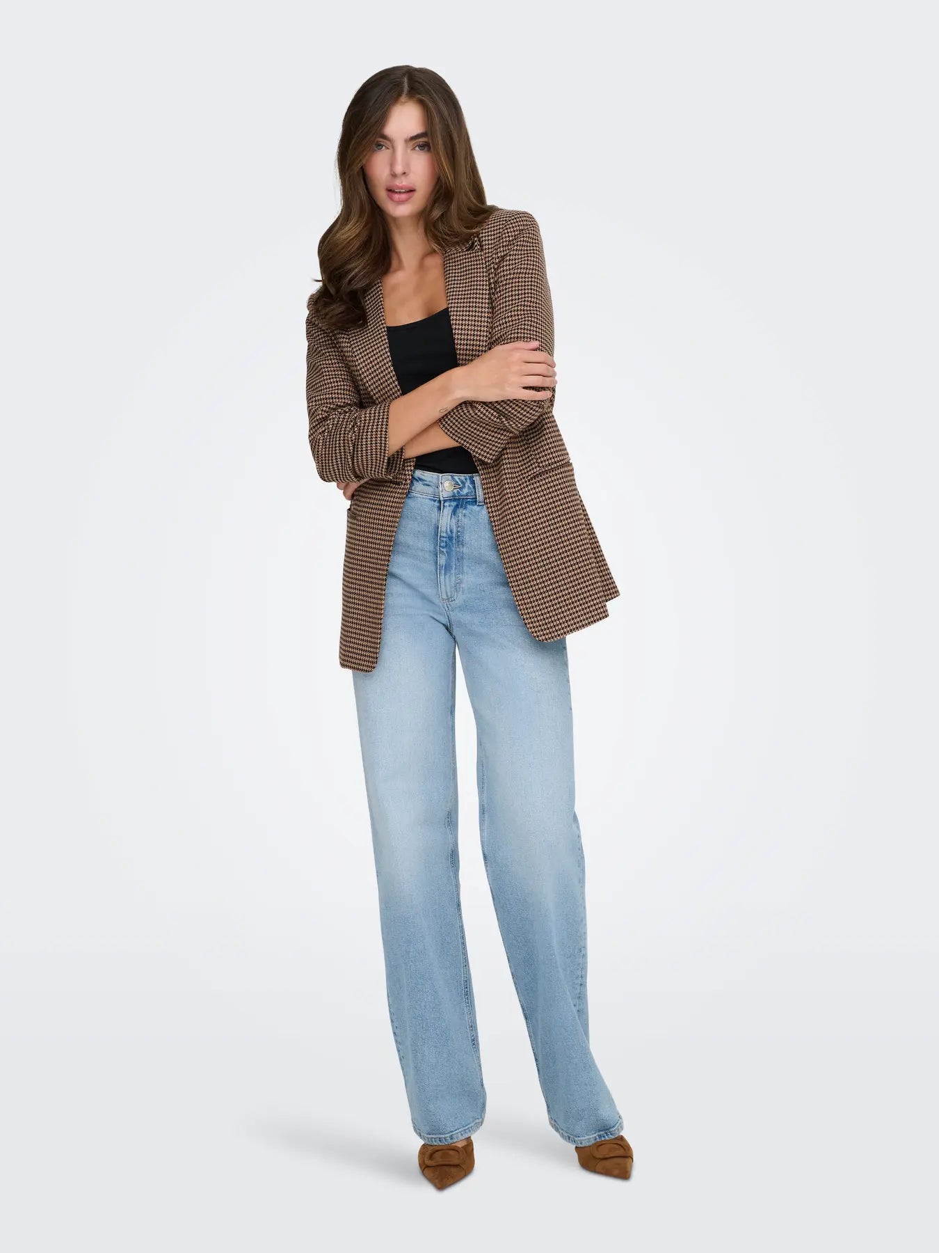 Only donna Blazer Lettie Life 3/4 15353566 Chocolate
