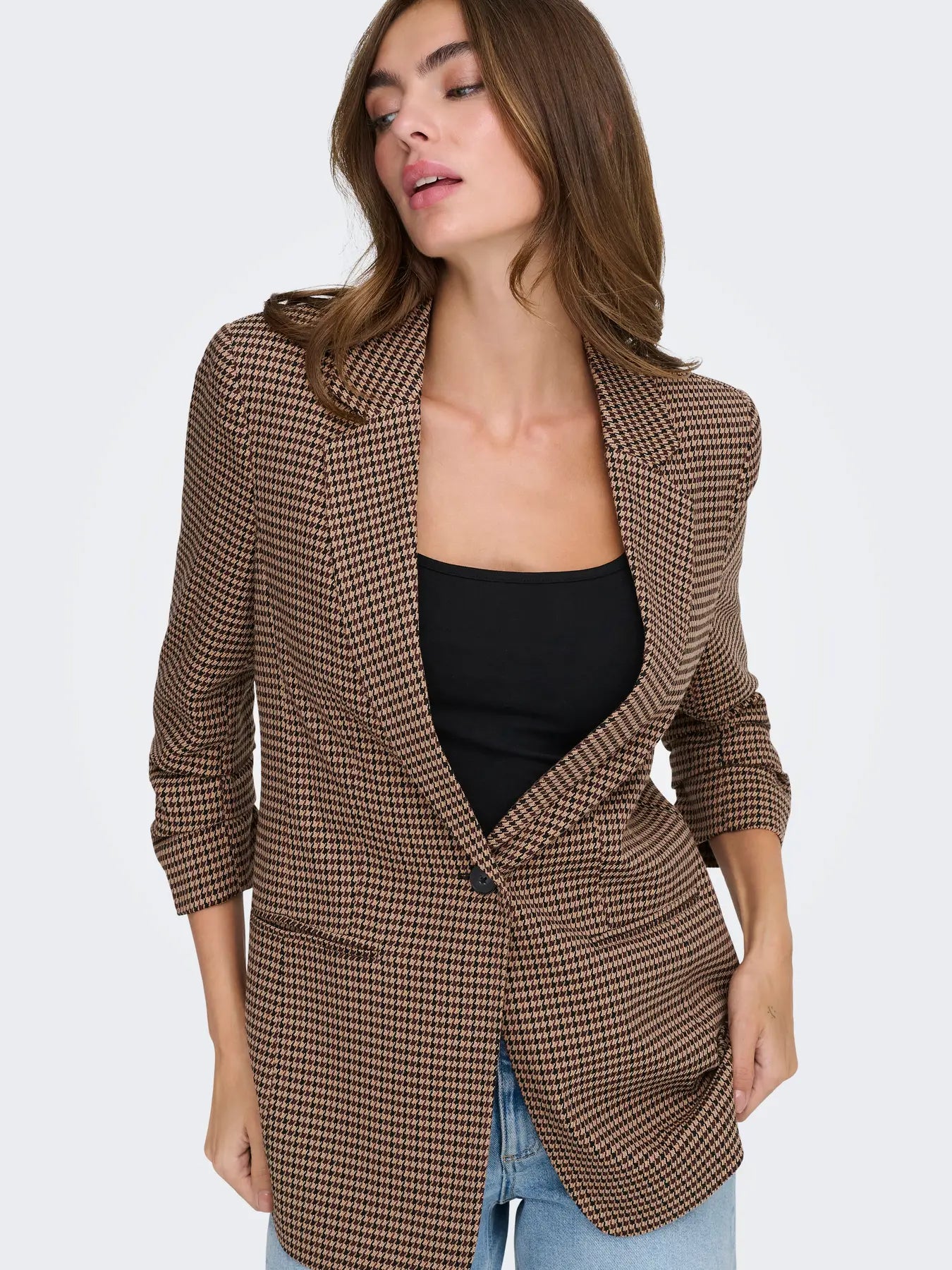 Only donna Blazer Lettie Life 3/4 15353566 Chocolate