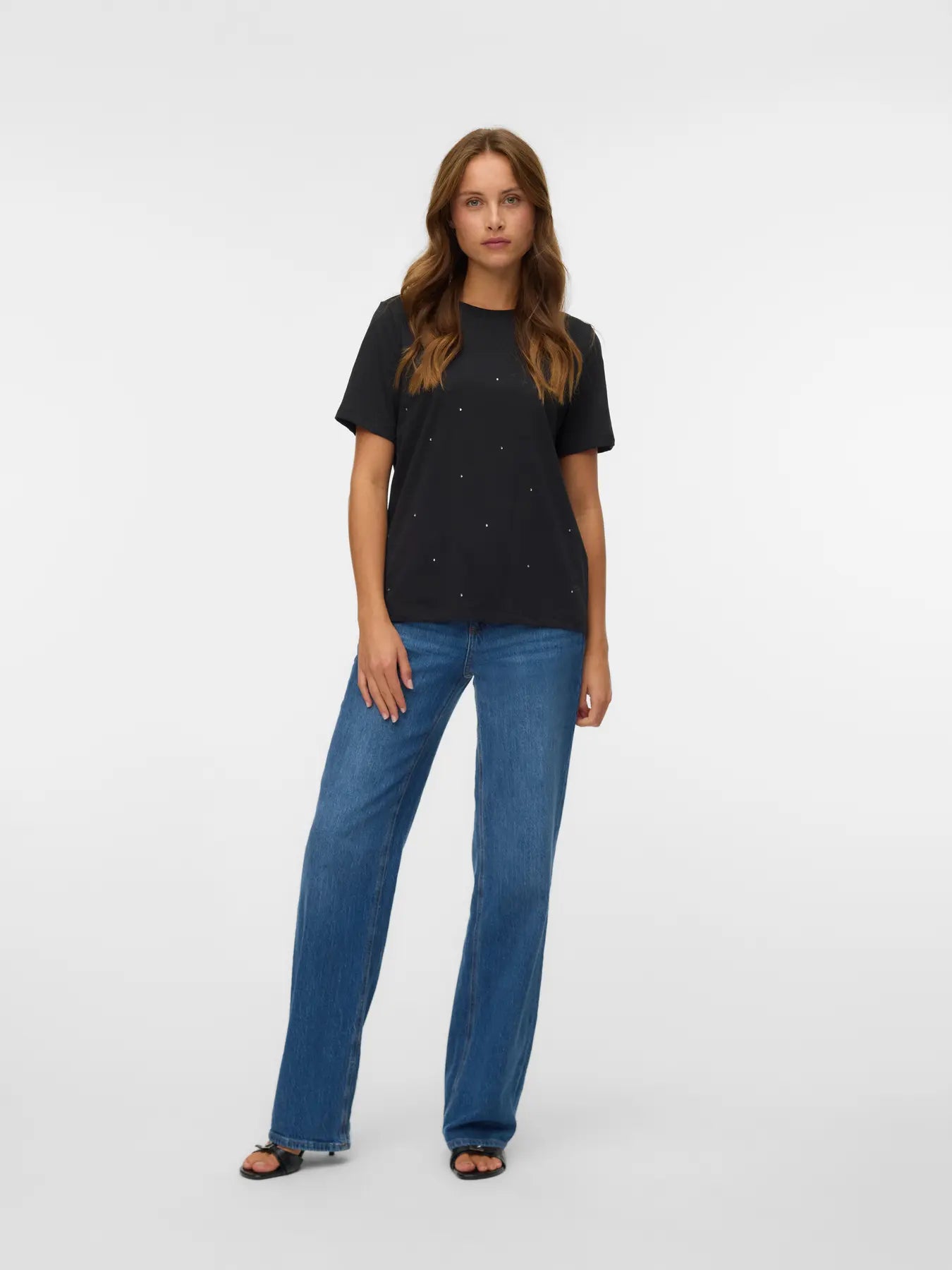 Vero Moda donna t-shirt Paulina 10336970 Black