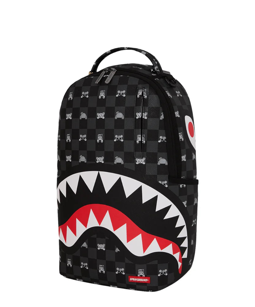 Sprayground zaino GRAY PEEKING CHARACTER 910B8872NSZ